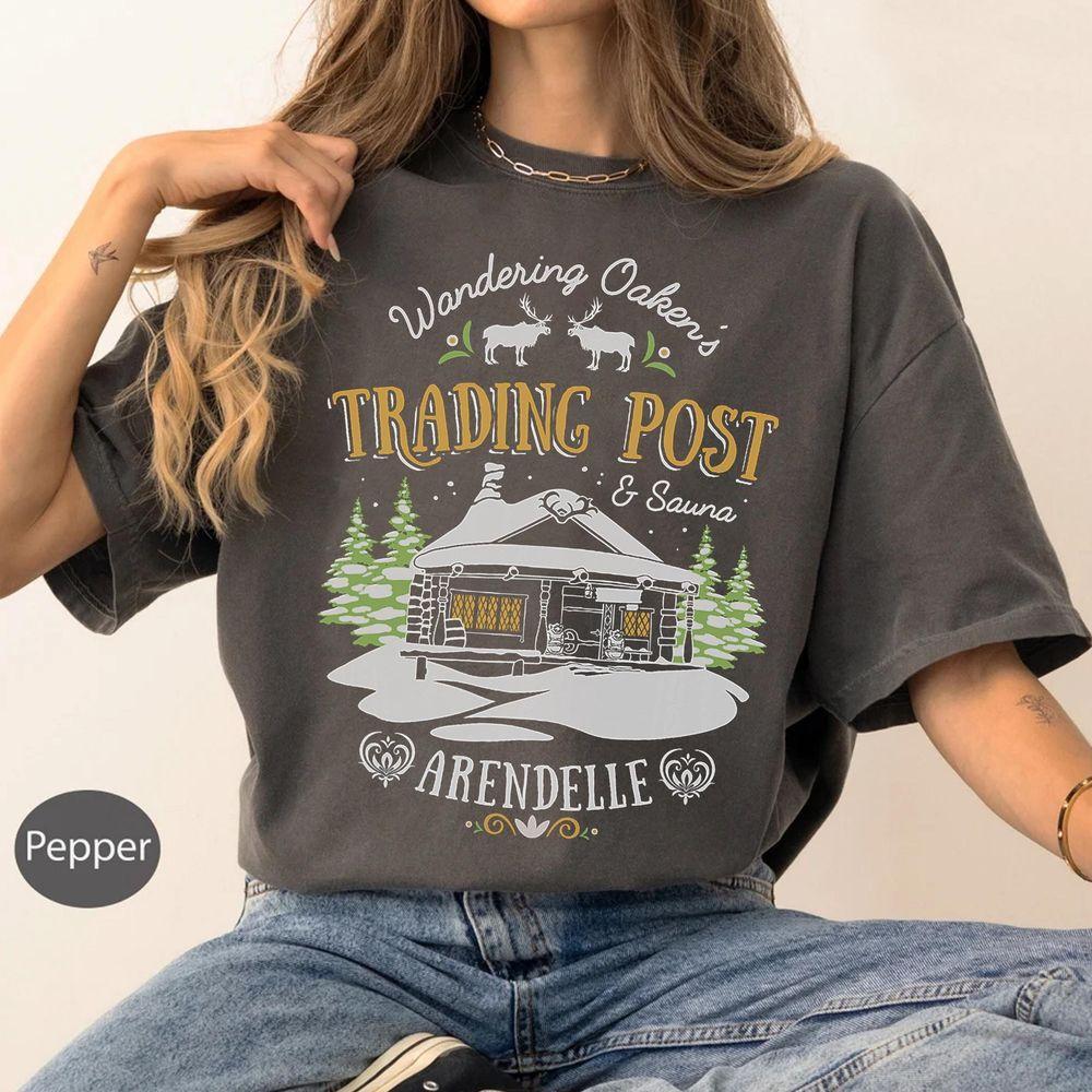 Disney Frozen Wandering Oaken's Trading Post Arendelle Vintage T-shirt Frozen Shirt Disneyland Family Vacation Shirt Disney World Shirt Graphic Printed Merch